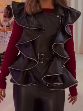 Wild Child NYC Leather Vest Lynx